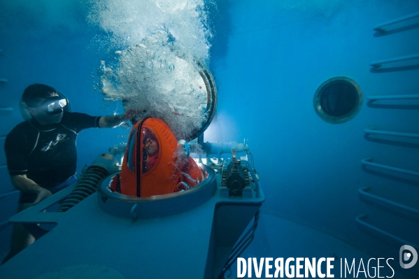 Exercice d évacuation sous-marine au CESI