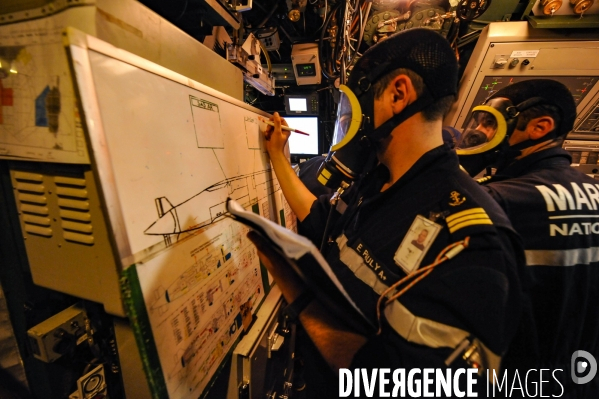 Exercice d alerte à bord du sous-marin Saphir