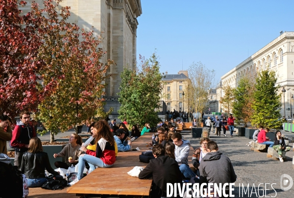 Illustration octobre 2018.Place du Pantheon renovée