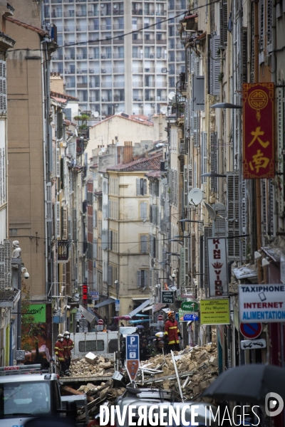 Effondrement à la rue d Aubagne (Marseille)