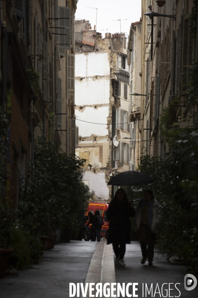 Effondrement à la rue d Aubagne (Marseille)