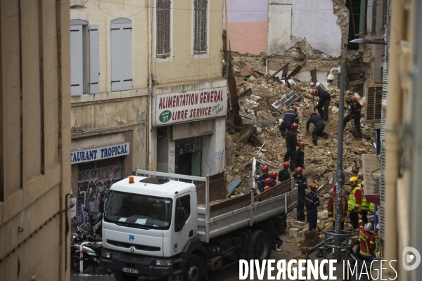 Effondrement à la rue d Aubagne (Marseille)