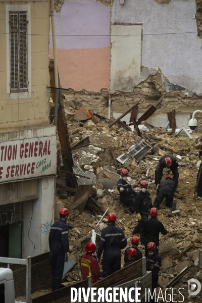 Effondrement à la rue d Aubagne (Marseille)