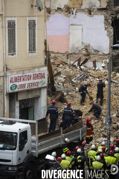 Effondrement à la rue d Aubagne (Marseille)