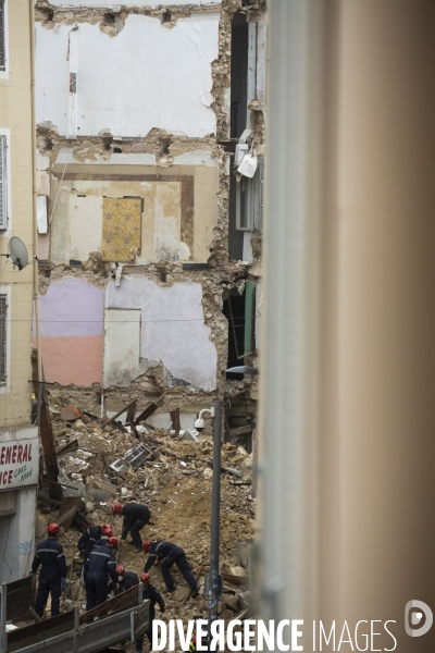 Effondrement à la rue d Aubagne (Marseille)