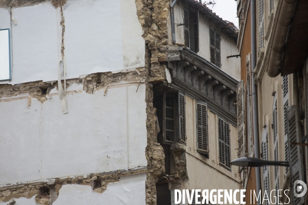 Effondrement à la rue d Aubagne (Marseille)