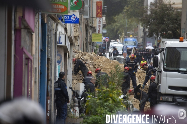 Effondrement à la rue d Aubagne (Marseille)