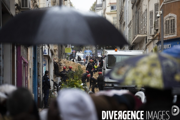 Effondrement à la rue d Aubagne (Marseille)