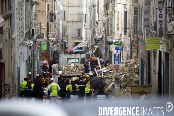 Effondrement à la rue d Aubagne (Marseille)