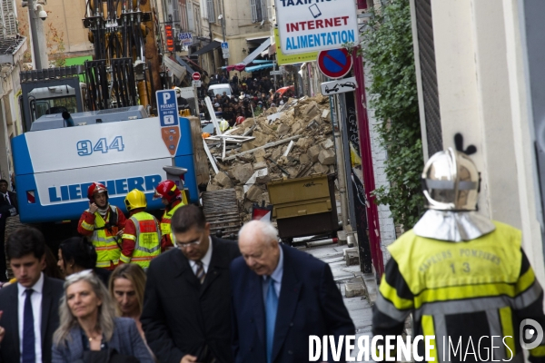 Effondrement à la rue d Aubagne (Marseille)