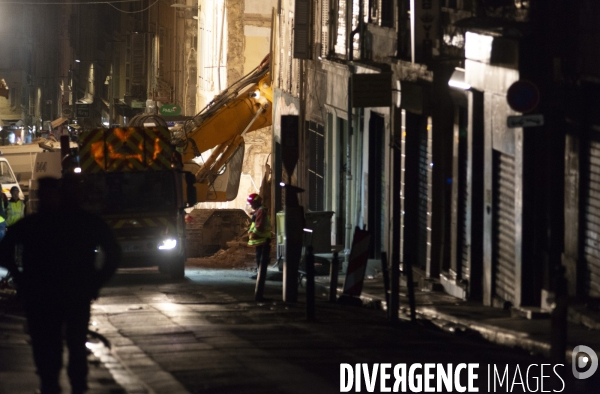 Rue d Aubagne à Marseille, les fouilles continuent