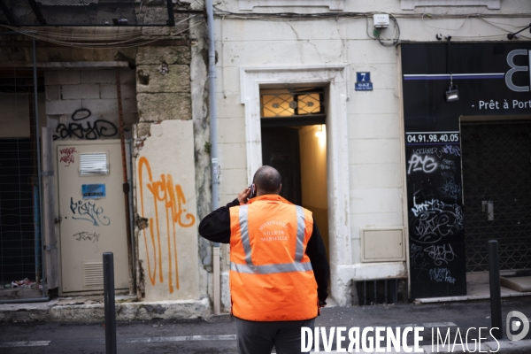 Visite de logements insalubre à Noailles (Marseille)