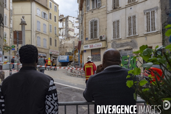 Marseille: rue d Aubagne, 5 ème jour de fouille