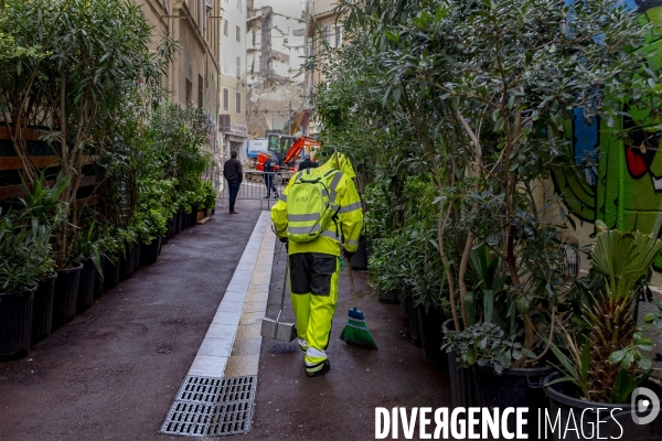 Marseille: rue d Aubagne, 5 ème jour de fouille