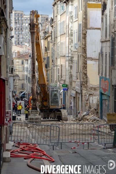 Marseille: rue d Aubagne, 5 ème jour de fouille