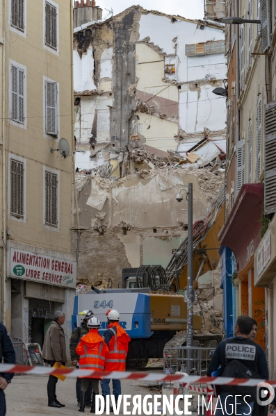 Marseille: rue d Aubagne, 5 ème jour de fouille