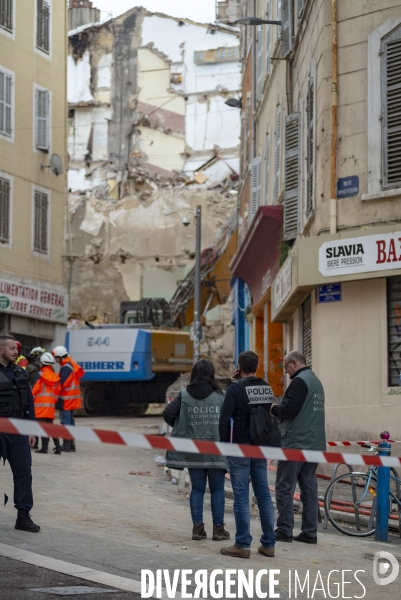 Marseille: rue d Aubagne, 5 ème jour de fouille