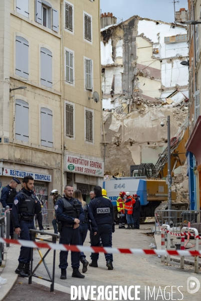 Marseille: rue d Aubagne, 5 ème jour de fouille