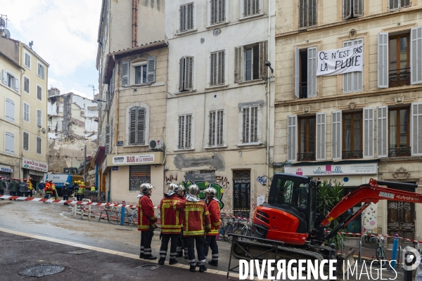 Marseille: rue d Aubagne, 5 ème jour de fouille