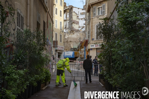 Marseille: rue d Aubagne, 5 ème jour de fouille