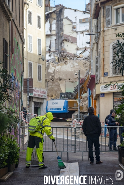 Marseille: rue d Aubagne, 5 ème jour de fouille