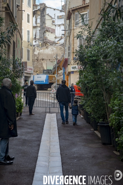 Marseille: rue d Aubagne, 5 ème jour de fouille