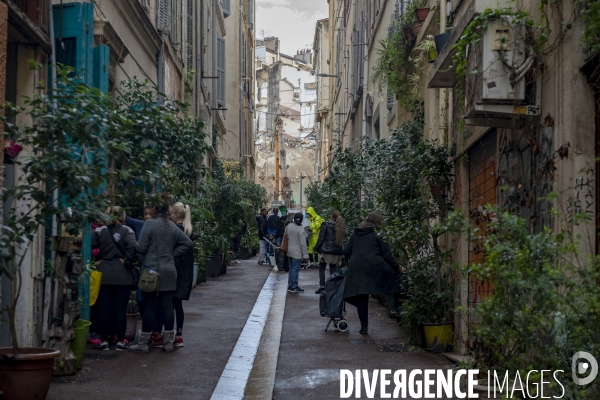 Marseille: rue d Aubagne, 5 ème jour de fouille