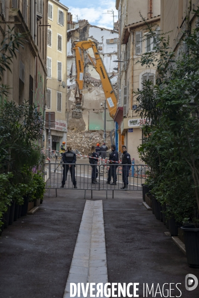 Marseille: rue d Aubagne, 5 ème jour de fouille