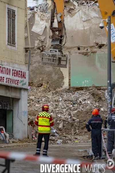 Marseille: rue d Aubagne, 5 ème jour de fouille