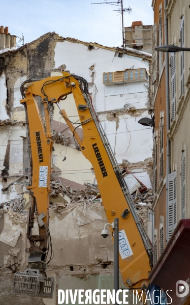 Marseille: rue d Aubagne, 5 ème jour de fouille