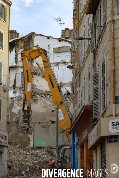 Marseille: rue d Aubagne, 5 ème jour de fouille