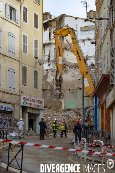 Marseille: rue d Aubagne, 5 ème jour de fouille