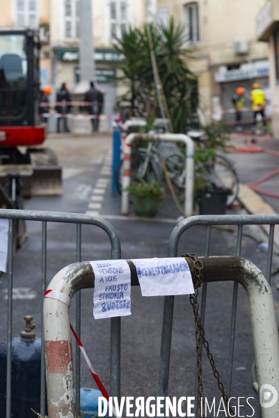 Marseille: rue d Aubagne, 5 ème jour de fouille