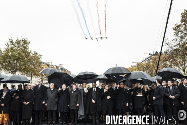 Centenaire du 11 novembre à l Arc de Triomphe
