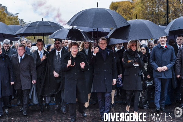 Centenaire du 11 novembre à l Arc de Triomphe