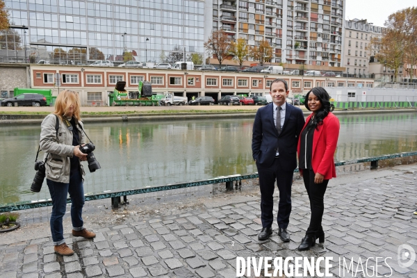 Benoit Hamon avec Sarah Soilihi