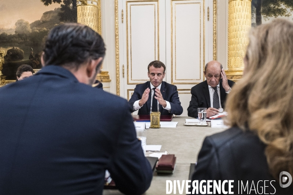 Conseil des ministres après le remaniement.