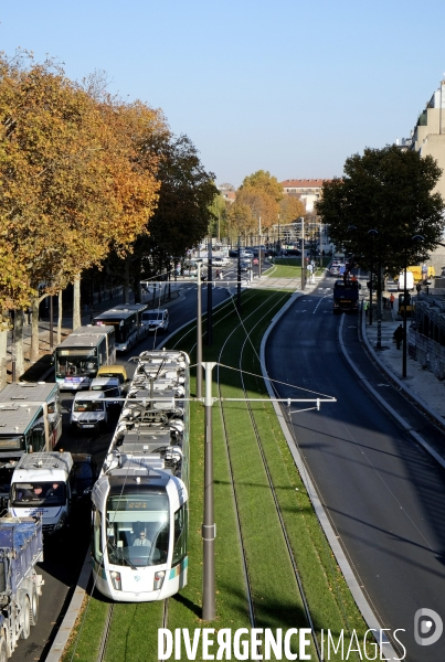 Prolongement du tramway T3, porte de la Chapelle-porte d  Asniéres