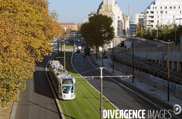 Prolongement du tramway T3, porte de la Chapelle-porte d  Asniéres