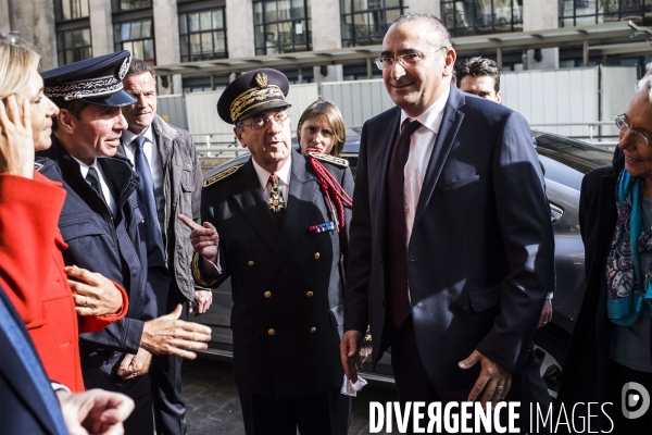 Déplacement de Laurent Nunez et d  Elisabeth Borne gare du nord