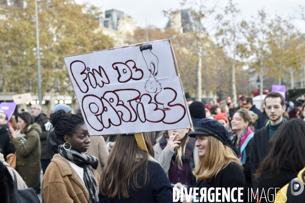 Manifestation contre les violences sexistes et sexuelles faites aux femmes, Paris
