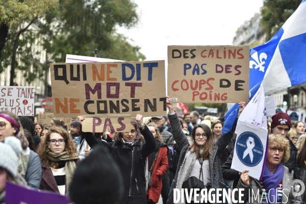 Manifestation contre les violences sexistes et sexuelles faites aux femmes, Paris