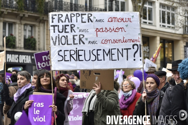 Manifestation contre les violences sexistes et sexuelles faites aux femmes, Paris