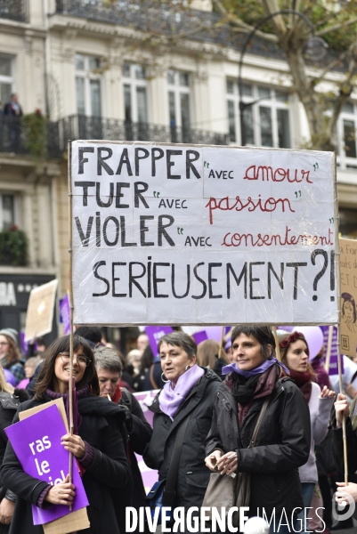 Manifestation contre les violences sexistes et sexuelles faites aux femmes, Paris