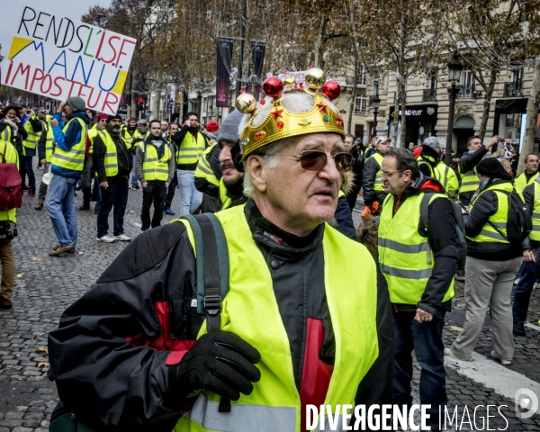 Gilets Jaunes sur les Champs Elysees - 24.11.2018