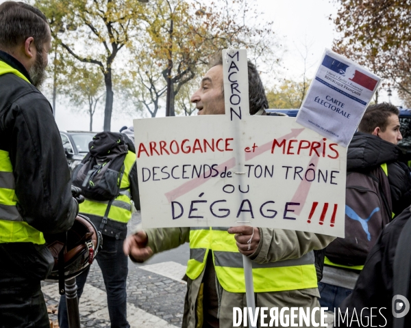 Gilets Jaunes sur les Champs Elysees - 24.11.2018