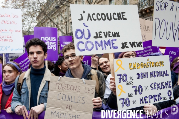 Marche parisienne contre les violences sexistes et sexuelles.