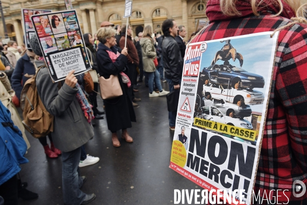 Manifestation des salariés de mondadori France