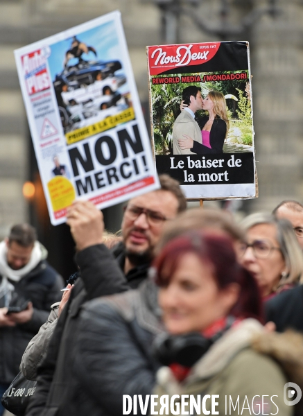 Manifestation des salariés de mondadori France