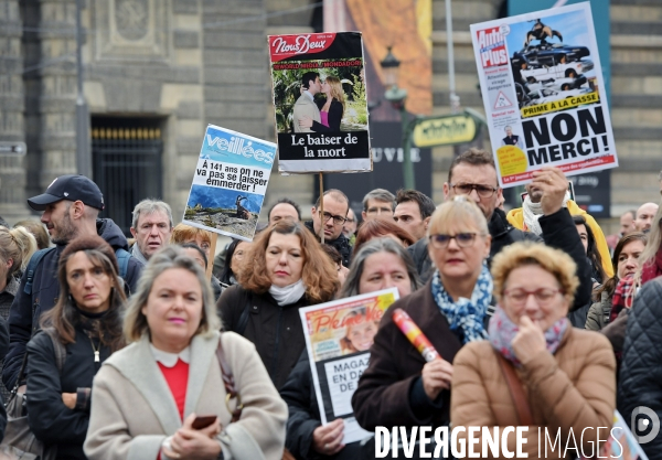 Manifestation des salariés de mondadori France